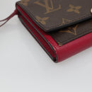 LOUIS VUITTON Monogram Portefeuille Flor Compact Wallet Fuchsia M64588 LV 128881-14