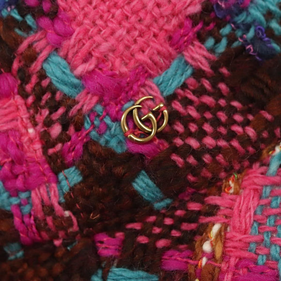 GUCCI GG Marmont Bucket Hat L Pink 728469 Auth 128886