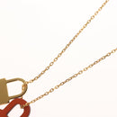 HERMES Orchestral PM Necklace metal Orange Auth 128890M-14