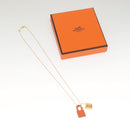 HERMES Orchestral PM Necklace metal Orange Auth 128890M-12