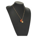 HERMES Orchestral PM Necklace metal Orange Auth 128890M-1