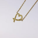 TIFFANY&Co. Loving heart Necklace 18K gold 750 Gold Auth 128893M-13