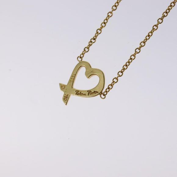 TIFFANY&Co. Loving heart Necklace 18K gold 750 Gold Auth 128893M