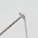 TIFFANY&Co. T Smile White Gold Bracelet K18 Gold 750 Silver Auth 128894M-5