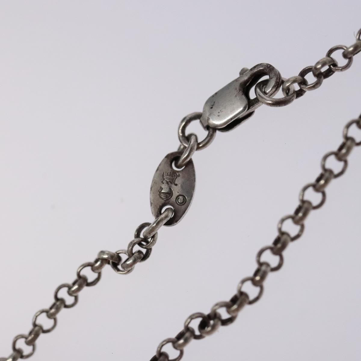 Chrome Hearts Roll Chain Necklace Ag925 Silver Auth 128896M