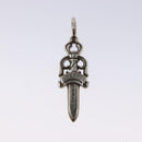 Chrome Hearts Double Dagger Pendant Top Ag925 Silver Auth 128897M-3
