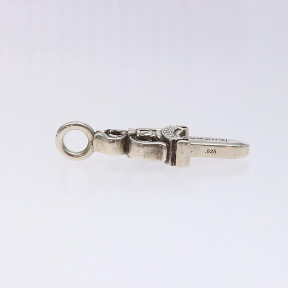 Chrome Hearts Double Dagger Pendant Top Ag925 Silver Auth 128897M