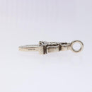 Chrome Hearts Double Dagger Pendant Top Ag925 Silver Auth 128897M-5