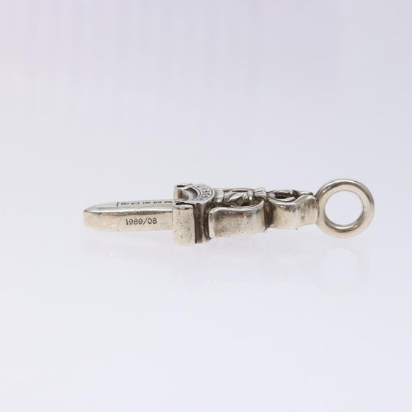 Chrome Hearts Double Dagger Pendant Top Ag925 Silver Auth 128897M