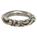 Chrome Hearts Scroll Band Ring Ag925 Silver Auth 128899M-1