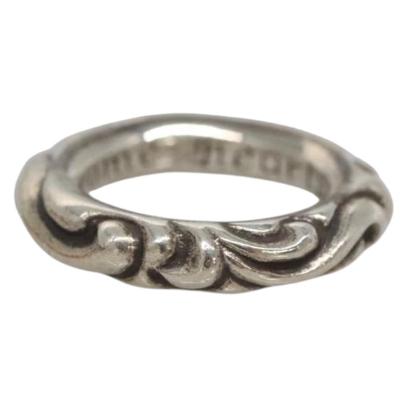 Chrome Hearts Scroll Band Ring Ag925 Silver Auth 128899M