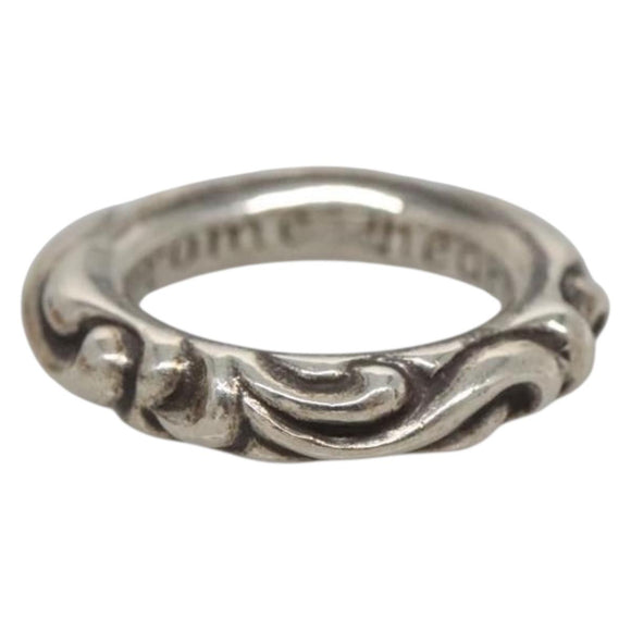 Chrome Hearts Scroll Band Ring Ag925 Silver Auth 128899M