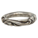 Chrome Hearts Scroll Band Ring Ag925 Silver Auth 128899M-3