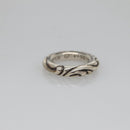 Chrome Hearts Scroll Band Ring Ag925 Silver Auth 128899M-4