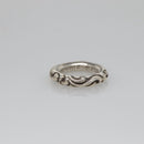 Chrome Hearts Scroll Band Ring Ag925 Silver Auth 128899M-5