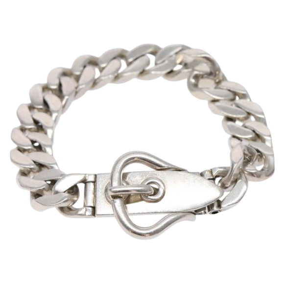 HERMES Boulevard MM Bracelet Ag925 Silver Auth 128907M