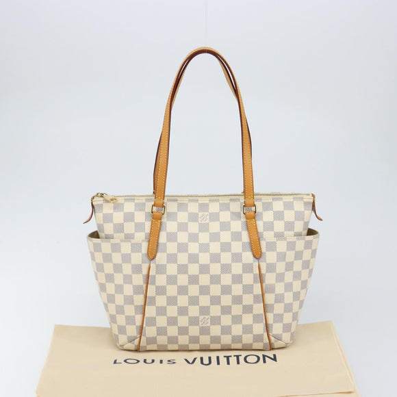 LOUIS VUITTON Damier Azur Totally PM Tote Bag N41280 LV Auth 128912A
