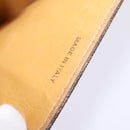 CELINE Macadam Canvas Shoulder Bag PVC Leather Brown Gold Auth 128916-24