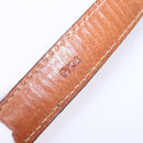 CELINE Macadam Canvas Shoulder Bag PVC Leather Brown Gold Auth 128916-12