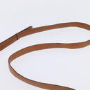 CELINE Macadam Canvas Shoulder Bag PVC Leather Brown Gold Auth 128916-14