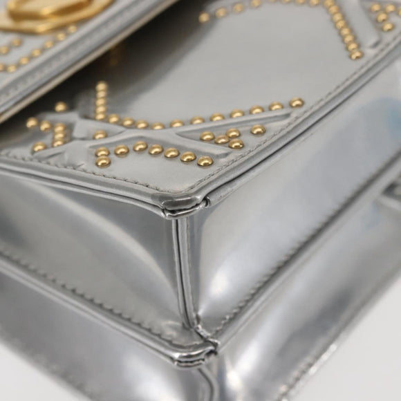 Christian Dior Schouderkettingtas Emaille Zilver Origineel 128918
