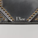 Christian Dior Chain Shoulder Bag Enamel Silver Auth 128918-14