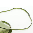 Salvatore Ferragamo Hand Bag Suede Leather 2way Green Gold Auth 128919V-10