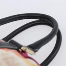 FENDI Zucchino Canvas Boston Bag Beige Gold Auth 128920V-8