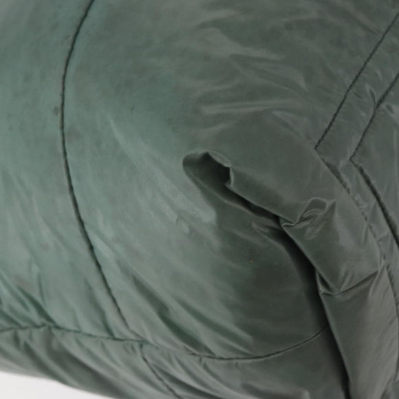 CHANEL Cococoon Tote Bag Nylon Khaki Silver CC Auth 128925