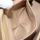 CHANEL V Stitch Hand Bag Lamb Skin Beige Gold CC Auth 128926-20