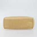 CHANEL V Stitch Hand Bag Lamb Skin Beige Gold CC Auth 128926-5
