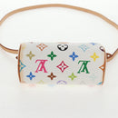 LOUIS VUITTON Monogram Multicolor Mini Speedy Hand Bag White M92645 Auth 128931A-5