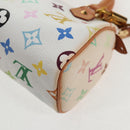 LOUIS VUITTON Monogram Multicolor Mini Speedy Hand Bag White M92645 Auth 128931A-17