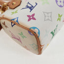 LOUIS VUITTON Monogram Multicolor Mini Speedy Hand Bag White M92645 Auth 128931A-18
