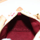 LOUIS VUITTON Monogram Multicolor Mini Speedy Hand Bag White M92645 Auth 128931A-24