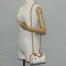 LOUIS VUITTON Monogram Multicolor Mini Speedy Hand Bag White M92645 Auth 128931A-25