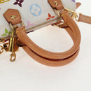 LOUIS VUITTON Monogram Multicolor Mini Speedy Hand Bag White M92645 Auth 128931A-7