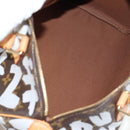 LOUIS VUITTON Monogram Graffiti Speedy 30 Hand Bag White M92195 LV Auth 128933V-10