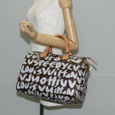 LOUIS VUITTON Monogram Graffiti Speedy 30 Hand Bag White M92195 LV Auth 128933V-26