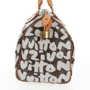 LOUIS VUITTON Monogram Graffiti Speedy 30 Hand Bag White M92195 LV Auth 128933V-3