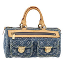 LOUIS VUITTON Monogram Denim Neo Speedy Hand Bag Blue M95019 LV Auth 128934V-1