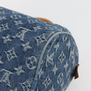 LOUIS VUITTON Monogram Denim Neo Speedy Hand Bag Blue M95019 LV Auth 128934V-12