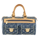 LOUIS VUITTON Monogram Denim Neo Speedy Hand Bag Blue M95019 LV Auth 128934V-2