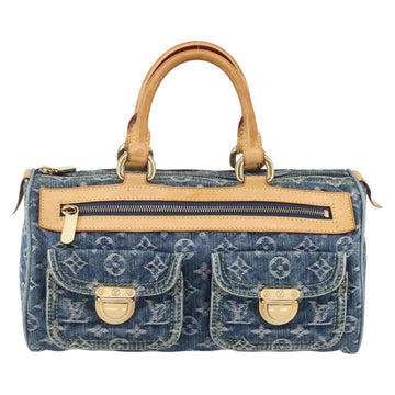 LOUIS VUITTON Monogram Denim Neo Speedy Hand Bag Blue M95019 LV Auth 128934V - 0