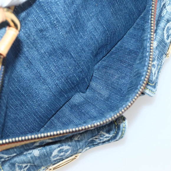 LOUIS VUITTON Monogram Denim Neo Speedy Hand Bag Blue M95019 LV Auth 128934V