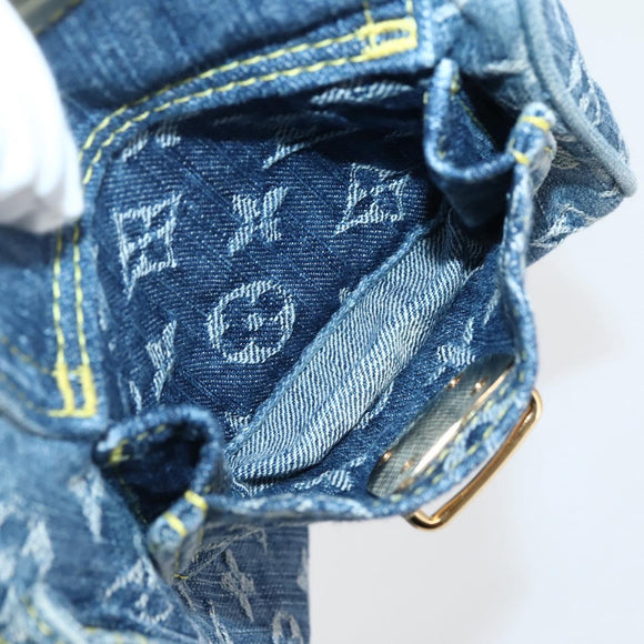 LOUIS VUITTON Monogram Denim Neo Speedy Hand Bag Blue M95019 LV Auth 128934V