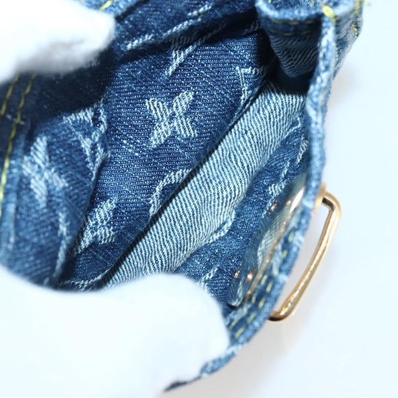 LOUIS VUITTON Monogram Denim Neo Speedy Hand Bag Blue M95019 LV Auth 128934V