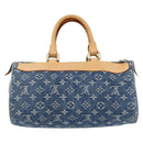 LOUIS VUITTON Monogram Denim Neo Speedy Hand Bag Blue M95019 LV Auth 128934V-3