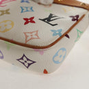 LOUIS VUITTON Multicolor Pochette Accessoires Pouch White M92649 LV Auth 128936A-14