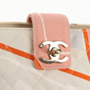 CHANEL Matelasse Chain Shoulder Bag Canvas Pink Gold CC Auth 128939M-22